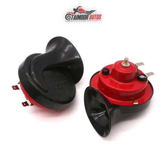 GLEASON 12V Loud Snail Horn Set For Cars And Motorcycles