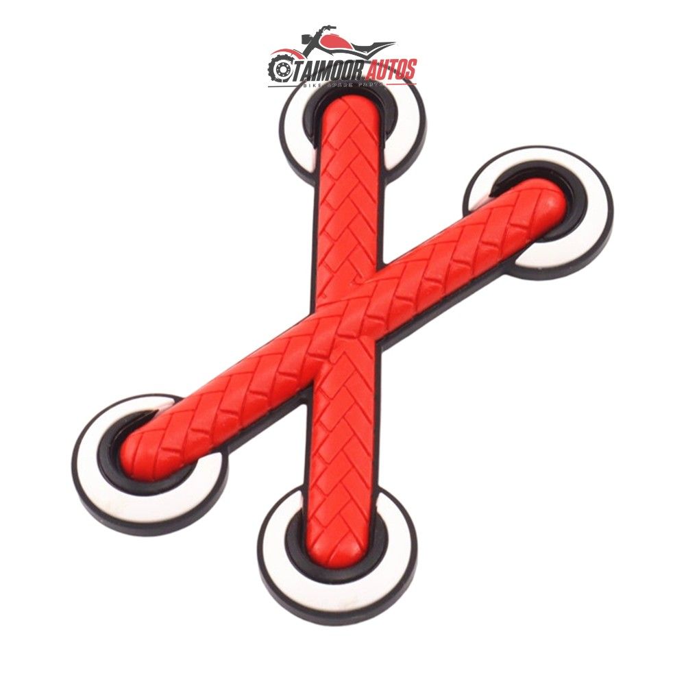 X Rubber Sticker