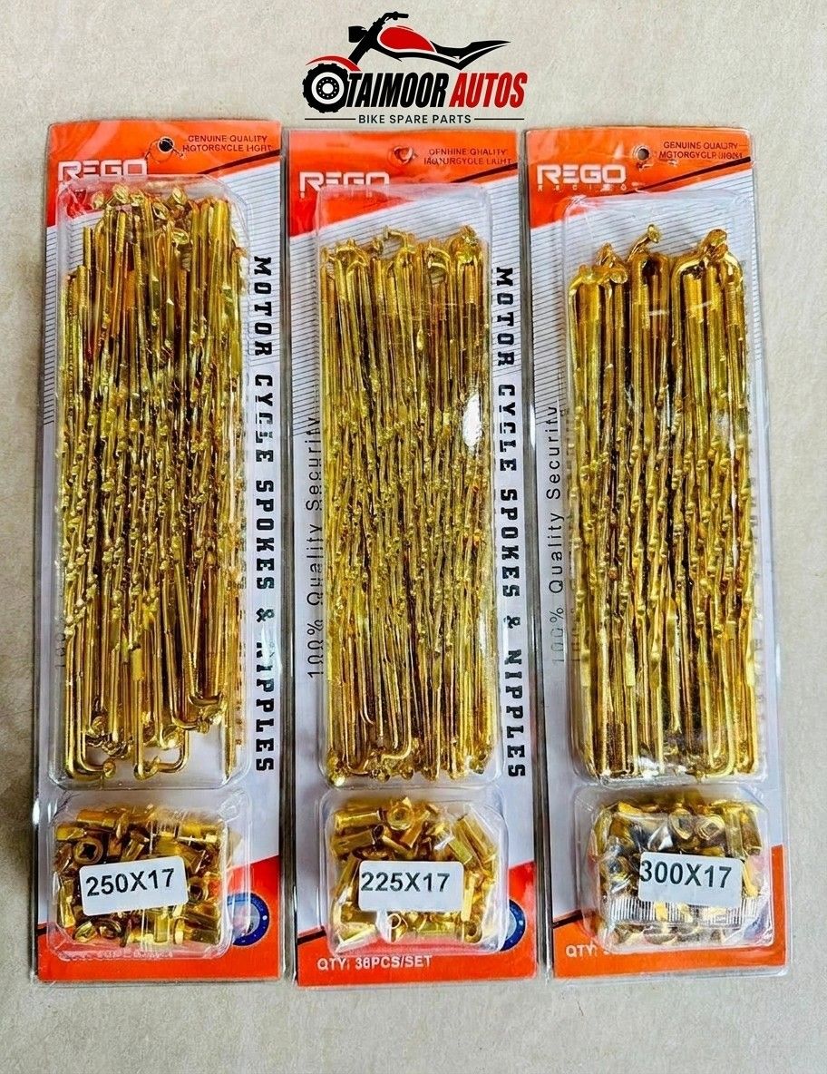 Spokes & Nipples Set (Golden)